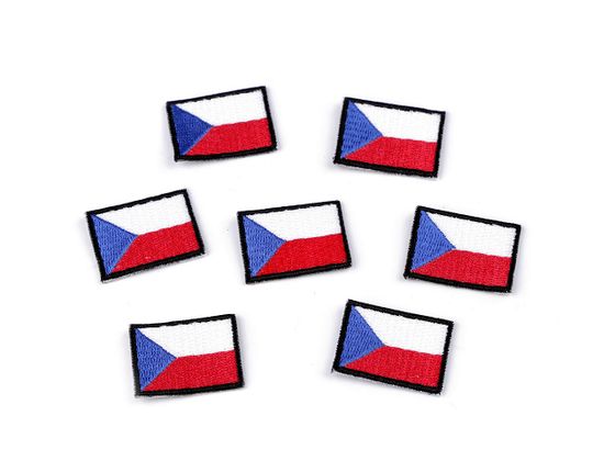 Ruhára vasalható címke / cseh zászló