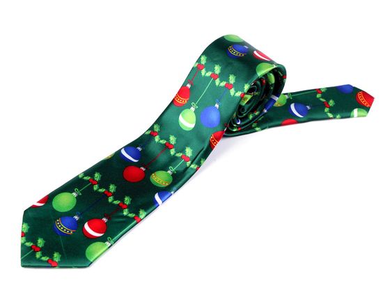 Karácsonyi szatén nyakkendő